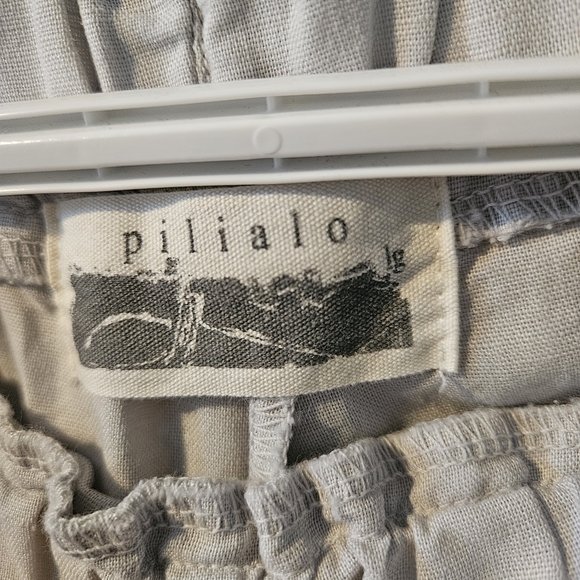 KEALOPIKO LINEN AND COTTON WIDE LEG PANTS - SIZE LARGE - Picture 2 of 4